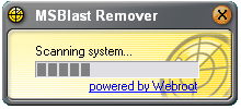 MSBlast Remover Screenshot